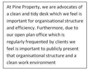 Desk Tidiness Pine Property